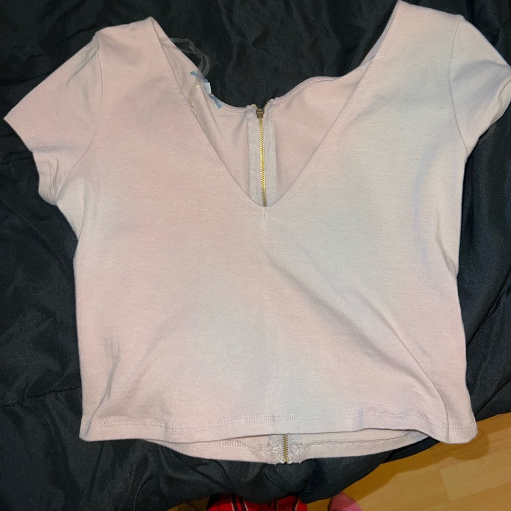 Light pink crop top